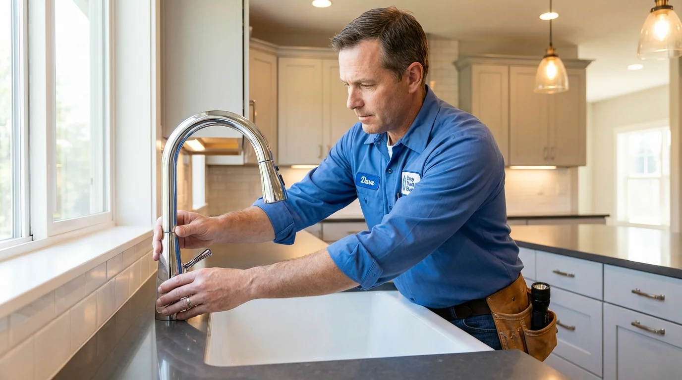 Kitchen faucet installation by Johns Plumbing LLC in Cherokee