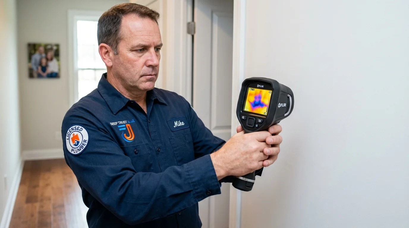Thermal imaging leak detection by Johns Plumbing LLC in Cherokee